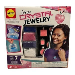 ALEX Toys DIY Wear Grow Crystal Jewelry Kit Multicolr New